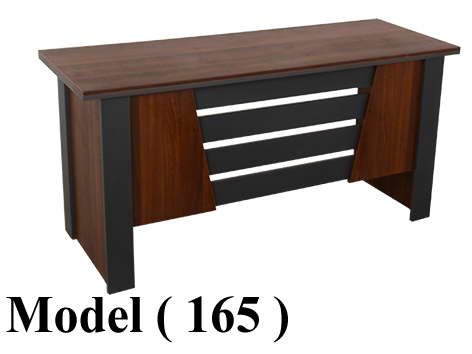 مكاتب خشبية C (مو 165) مكتب مدير 3 شريحة بنى * اسود (W=160,D=60,H=78CM)