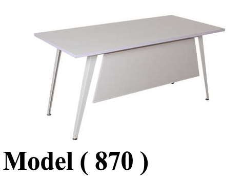 مكاتب خشبية C (مو 870) مكتب مدير ستار واجهة خشب ابيض (W=160,D=80,H=78CM)