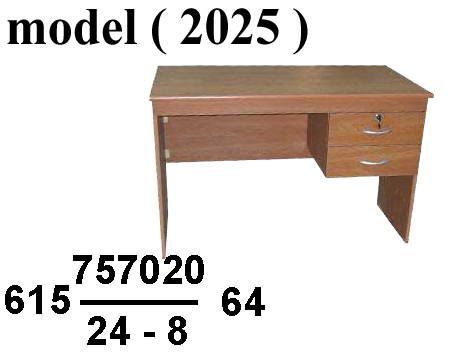 مكاتب خشبية NO F (مو 2025) <> مكتب 2 درج معلق (فضى 103) (W=80,D=50,H=75CM)