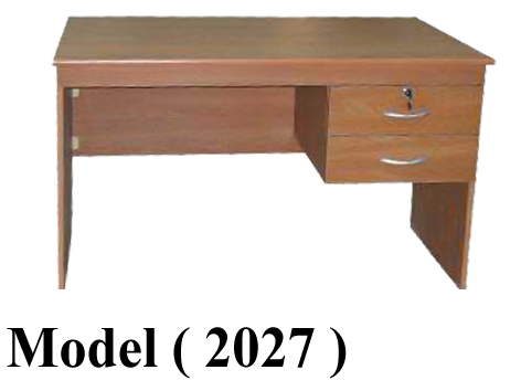 مكاتب خشبية NO F (مو 2027) <> مكتب 2 درج معلق (زان 1954) (W=120,D=60,H=75CM)