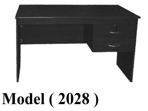 مكاتب زجاجيه C (مو 2028) مكتب 2 درج معلق (اسود 900) (W=150,D=75,H=75CM)