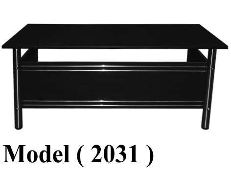 مكاتب خشبية C (مو 2031) مكتب 4 ماسورة (اسود 900) (W=120,D=75,H=75CM)