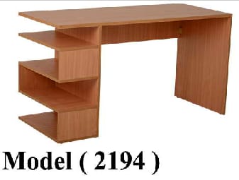 مكاتب خشبية C (مو 2194) مكتب شامل مكتبة جانبية ارو فيتنامى (W=140,D=70,H=75CM)