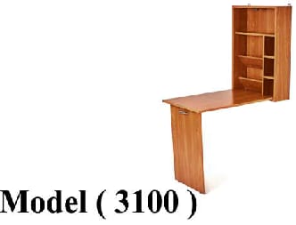 مكاتب خشبية C (مو 3100) مكتب منطبق حائطى (ارو 503) (W=60,D=18,H=80CM)