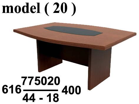 ترابيزات اجتماعات خشبية (NO) D (مو 20) # ترابيزة اجتماعات PVC مستطيلة 1 شريحة بلسندر (W=180,D=110,H=75CM)