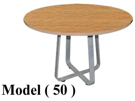 ترابيزات اجتماعات C (مو 50) ترابيزة اجتماعات دائرية قطر100سم أزرق (H=75,Dia=100CM)