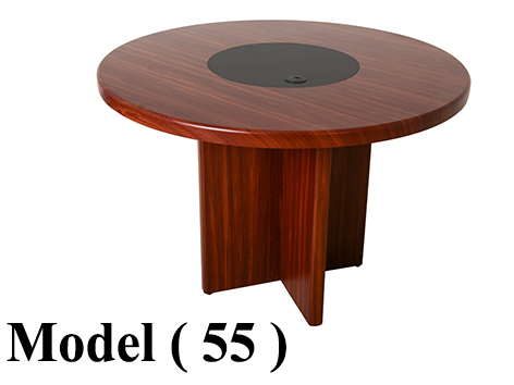 ترابيزات اجتماعات خشبية C (مو 55) ترابيزة اجتماعات PVC دائرية بلسندر(H=75,DIA=100CM)
