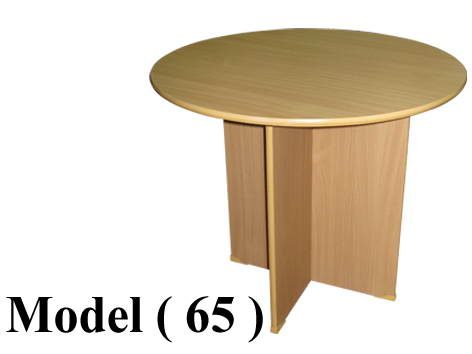 ترابيزات اجتماعات خشبية C (مو 65) ترابيزة اجتماعات دائرية مفرد انتيك (4675) (H=75,Dia=90CM)
