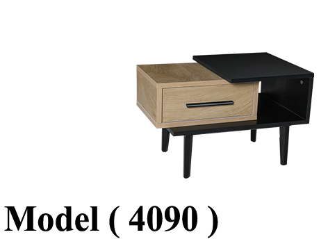 ترابيزات ضيافة C (مو 4090) ترابيزة ضيافة مودرن 1 درج اسود * ارو (937) (W=60,D=40,H=50CM)