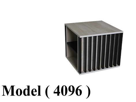 ترابيزات ضيافة C (مو 4096) ترابيزة ضيافة  Two level شاملة رف اسود*ارو (6121)  (W=50,D=50,H=44CM)