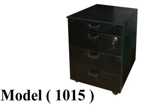 وحدات ادراج معدنية C (مو 1015) وحدة ادراج 4 درج معدنى بالكامل جسم اسود وجه اسود كالون مركزى(W=43,D=46,H=63CM)