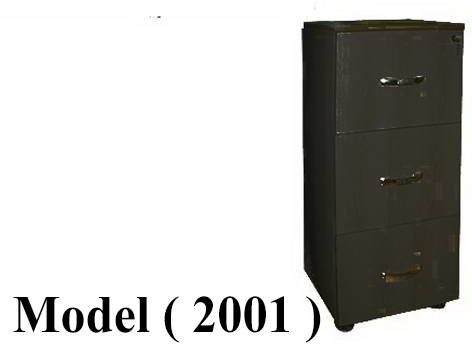 شانونات خشبية C (مو 2001) شانون 3 درج اسود  (209) (W=50,D=50,H=113CM)
