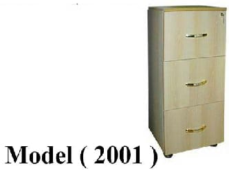 شانونات خشبية C (مو 2001) شانون 3 درج (فضى 7333) (W=50,D=50,H=113CM)