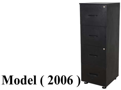 شانونات خشبية NO D (مو 2006) <>شانون 4 درج 2كالون مركزى اسود (900) (W=50,D=53,H=149CM)