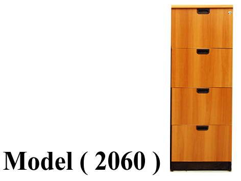 ** شانونات خشبية C (مو 2060) شانون 4 درج (بوست فورمنج) جوز (312) (W=50,D=50,H=147CM)