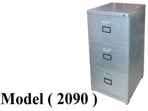 ** شانونات معدنية C (مو 2090) شانون 3 درج معدنى بالكامل جسم اسود وجه شيري (W=55,D=48.5,H=100CM)