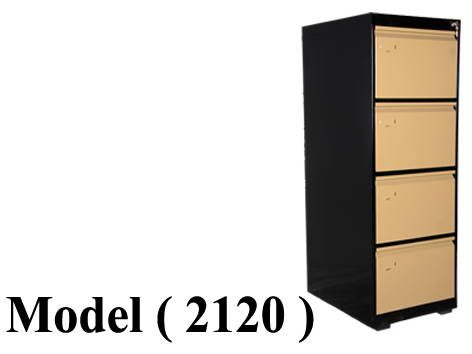 XX شانونات معدنية C (مو 2120 ) شانون 4 درج معدنى بالكامل جسم بنى وجه بيج (W=55,D=48.50,H=130CM)