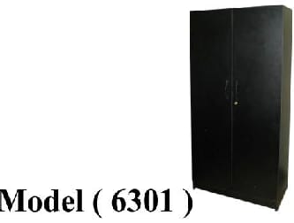 مكتبات خشبية C (مو 6301) مكتبة رأسية 2 ضلفة خشب (جوز فاتحK777) (W=80,D=40,H=170CM)