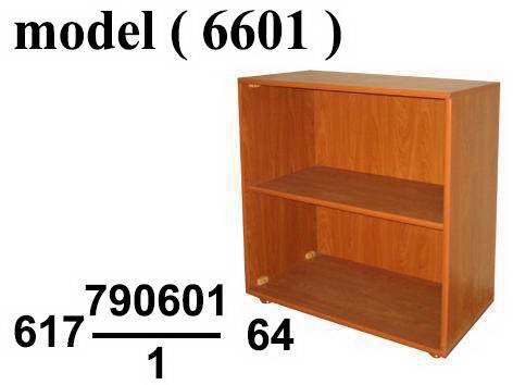 مكتبات خشبية C (مو 6601) مكتبة رأسى 2 رف اسود (900) (W=80,D=40,H=88CM)