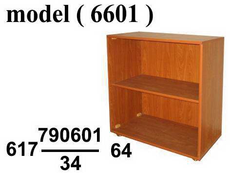 مكتبات خشبية C (مو 6601) مكتبة رأسى 2 رف بلوط  (301) (W=80,D=40,H=88CM)