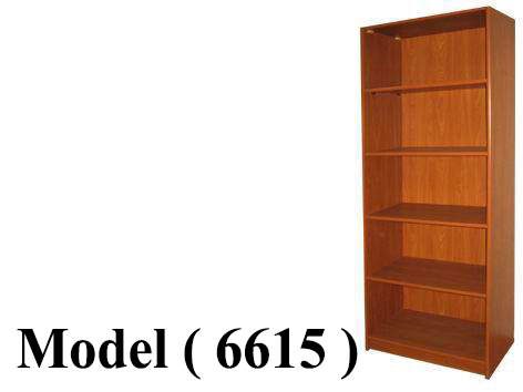 مكتبات خشبية C مو (6615 ) مكتبة رأسية 5 رف (اسود 900) (W=80,D=40,H=205CM)