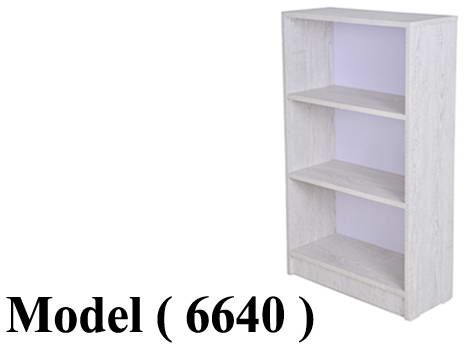 مكتبات خشبية C مو(6640) مكتبة كتب 3 رف ارو (W=60,D=25,H=100CM)