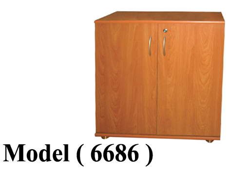 مكتبات خشبية C (مو 6686) مكتبة فايلات راسية سفلى 2 ضلفة خشب (اسود 900) (W=80,D=40H=80CM)