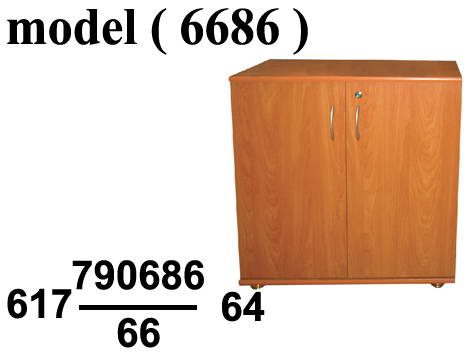 مكتبات خشبية C (مو 6686) مكتبة فايلات راسية سفلى 2 ضلفة خشب (كافيه مجزع 900) (W=80,D=40H=80CM)
