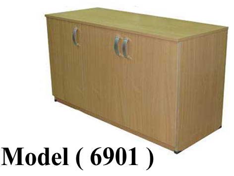 مكتبات خشبية C (مو 6901) مكتبة أفقية 3 ضلفة خشب (اسود900)(W=120,D=40,H=80CM)