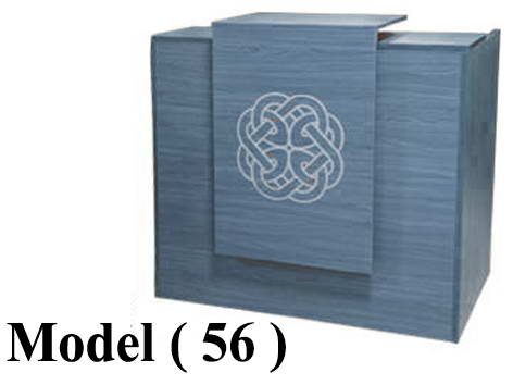 كاونترات إستقبال C (مو 56 ) كاونتر برايم فضى (W=140,C=75,H=110 BM)