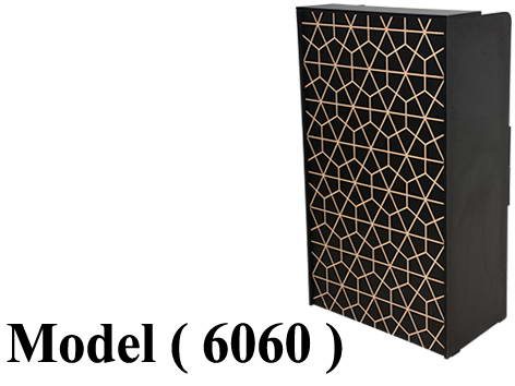XX كاونترات استقبال (NO) D (مو 6060) £ <>كاونتر ارابيسك 1 درج اسود (W=50,D=40,H=120CM)