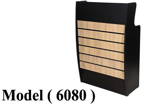 XX كاونترات استقبال (NO) D (مو 6080) £ <>كاونتر شرائح 1 درج اسود (W=60,D=40,H=120CM)