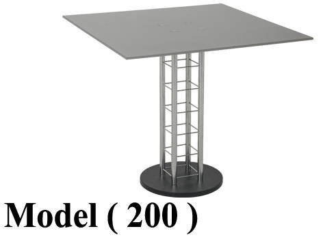 ترابيزات زجاج (NO) D (مو 200) # ترابيزة زجاج مربعة شفاف (W=80,D=80,H=70CM)