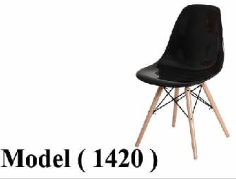 كراسي معدنية B ( مو 7220 ) كرسى انتظار معدنى اسود قاعدة وظهر بلاستيك اسود ( كود sB-400)