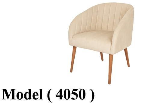 كراسى خشبية C (مو 4050) # كرسى فندقى ظهر دوران تنجيد قماش شرائح بيج ( M-115 )