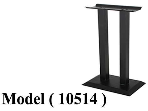شاسيهات ترابيزات C (مو 10514) شاسيه ترابيزة معدنى بالرجلاش دوبل اسود (W=55,D=35,H=75CM)