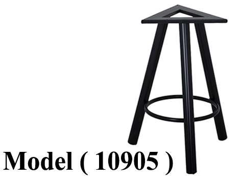 شاسيهات ترابيزات C (مو 10905) شاسية ترابيزة معدنى مثلث اسود (W=50,D=50,H=75CM)