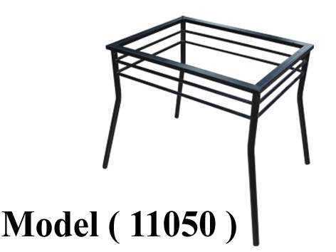 شاسيهات ترابيزات C (مو 11050) شاسية ترابيزة معدنى 4 رجل اسود (W=80,D=60,H=75CM)