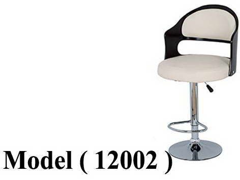 كراسى بار ستول D ـ NO (مو 12002) # كرسى بار ستول قاعدة و ظهر (خشب*جلد) اسود ( M-534 )