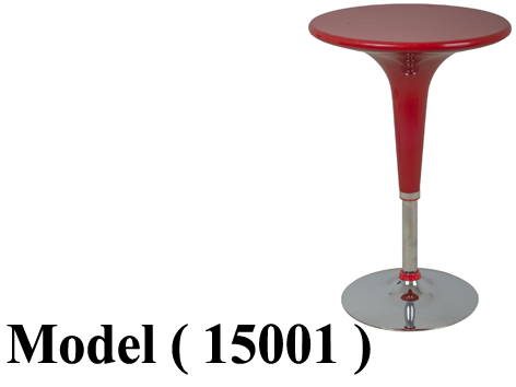 ترابيزات بار C (مو15001) ترابيزة بارستول فيبر احمر قطر 60سم