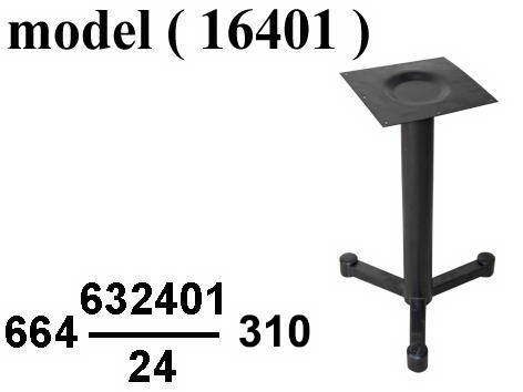 شاسيه ترابيزة بار C (مو 16401) $ شاسية ترابيزة معدنى 3 رجل عالى فضى (W=50,D=50,H=110CM)