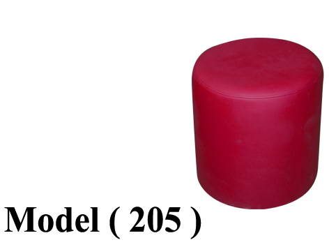 ** بوفات C (مو 205) بوف جلد دائرى لوكس نبيتى (Q=40,H=40CM)