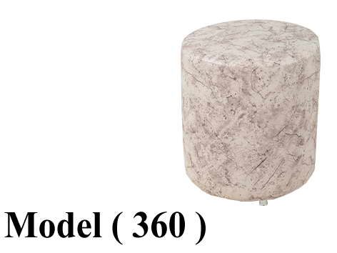 XXX بوفات C (مو 360) بوف قماش مدور بيج H=45 CM - Q=40