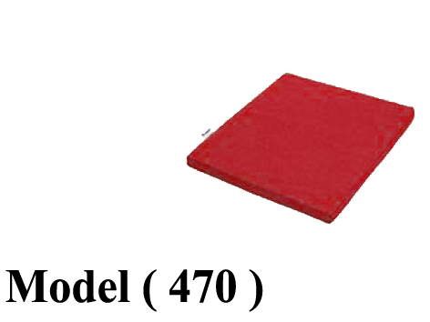 D Penguin (مو 470) # شلتة اسفنج قماش مربعة احمر (كود 36) (W=50,C=50,H=4BM)